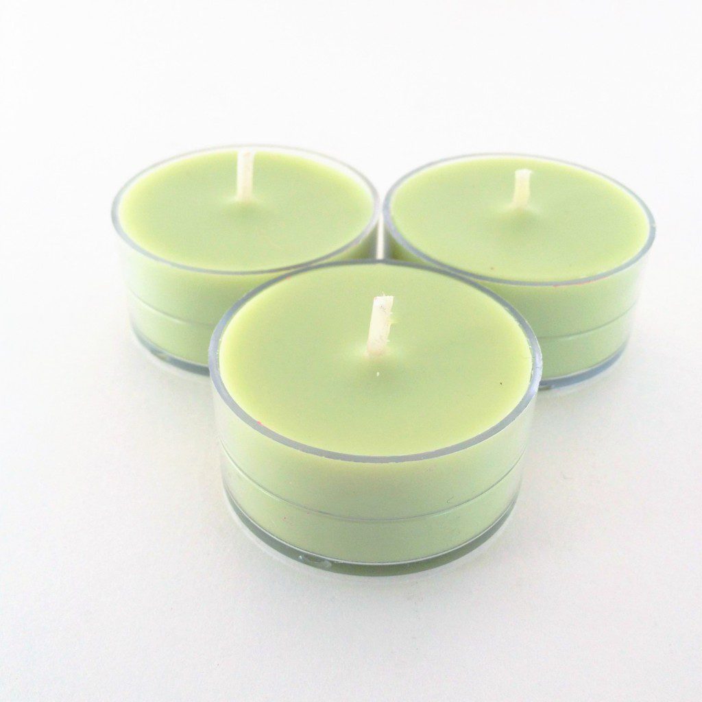 Lemon Grass Essential Oil Soy Tea Light Candles (Per Dozen) lemon grass tea light candles
