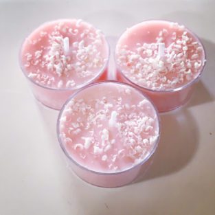 baby powder tea light candles