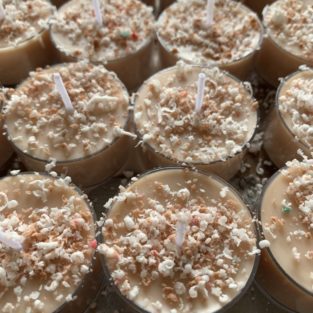 pumpkin caramel latte tea light candles