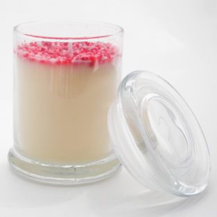 Welcome to Jojo's Candle Company birthday cake 8oz glass jar candles