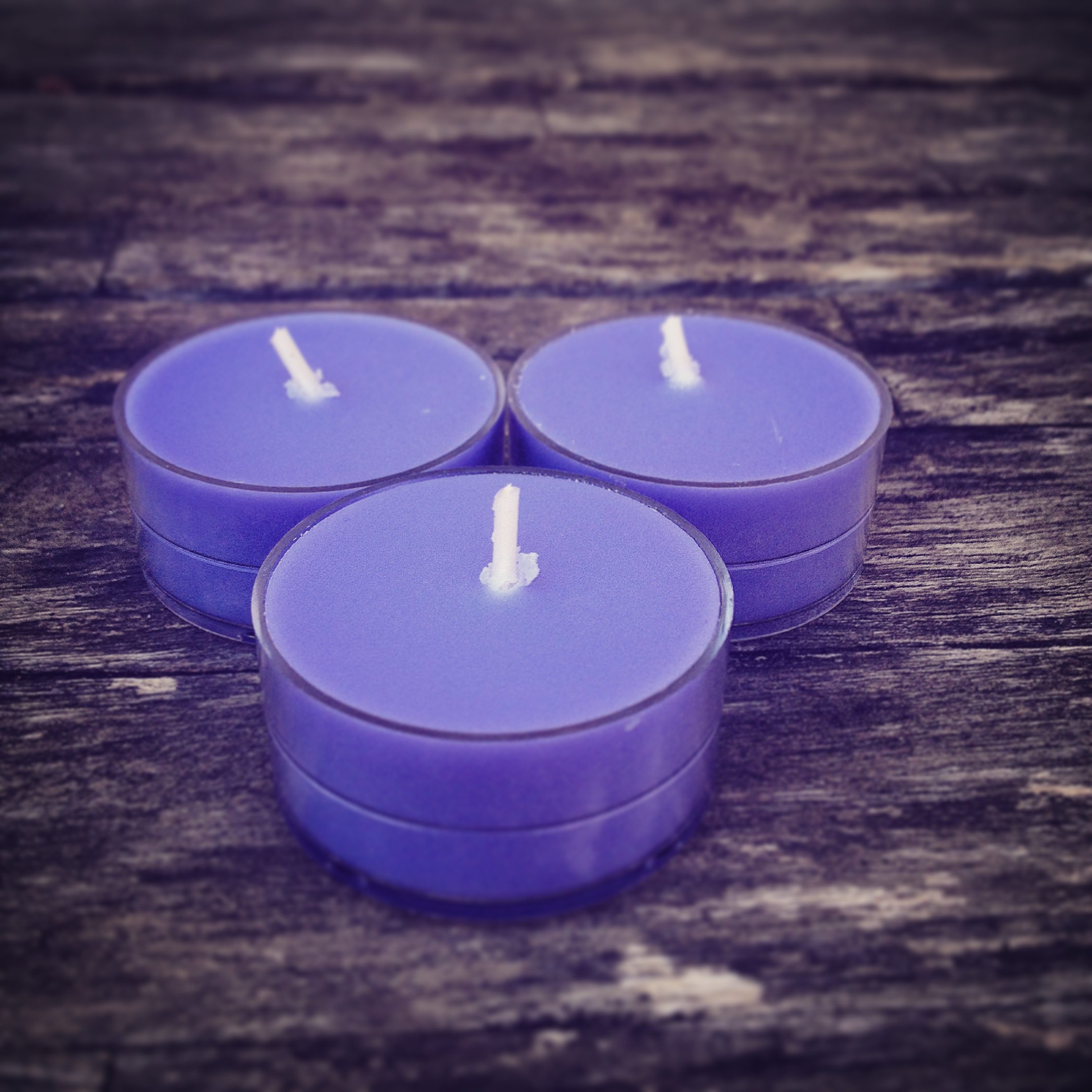 Lavender Fields Soy Tea Light Candles (Per Dozen) lavender fields tea light candles