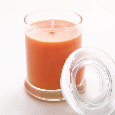 Mango Papaya Soy 8oz. Jar Candles mango papaya 8oz glass jar candle