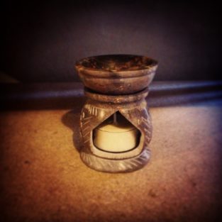 Dark Soapstone Tea Light Wax Melt Warmer