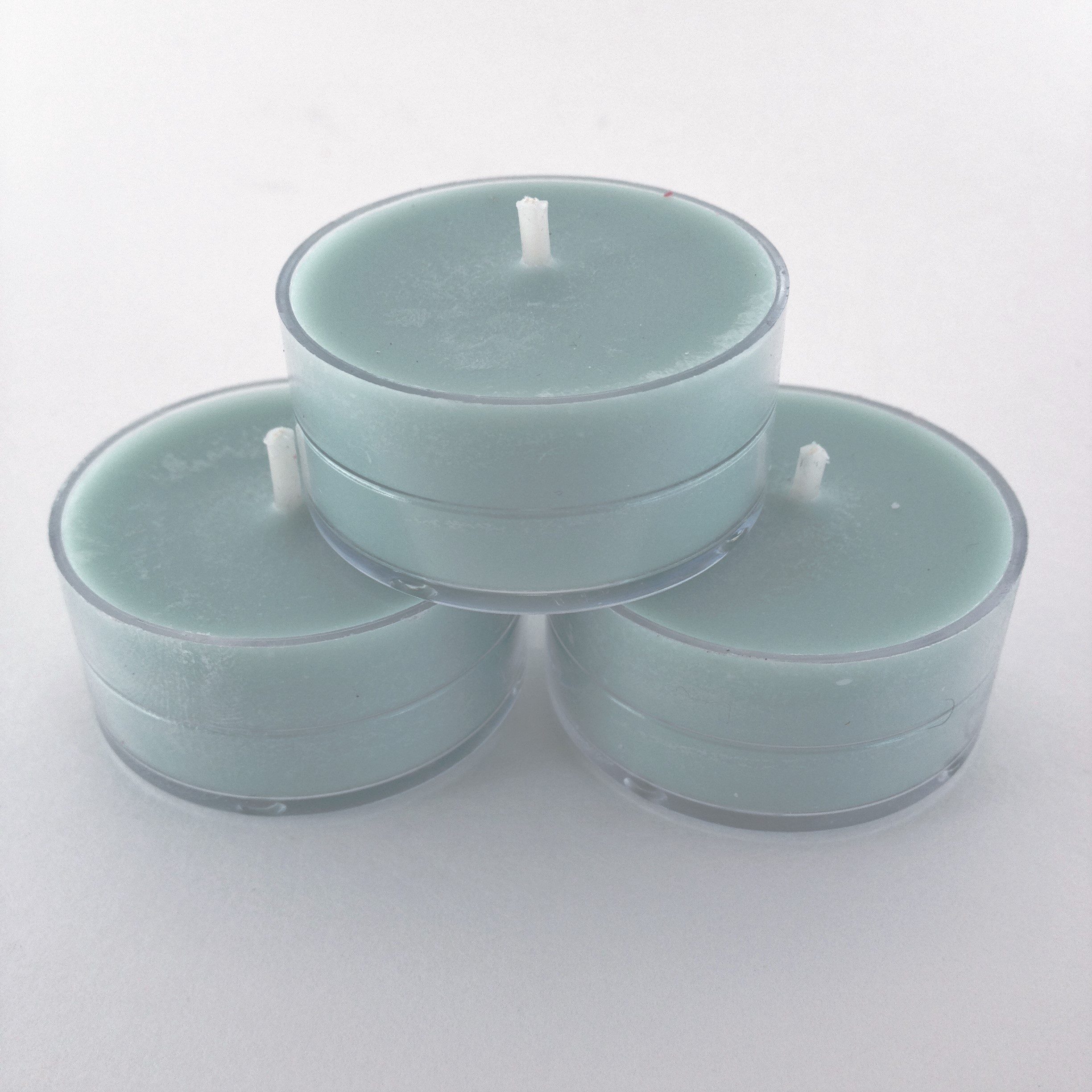 Eucalyptus Spearmint Soy Tea Light Candles (Per Dozen) eucalyptus spearmint tea light candles