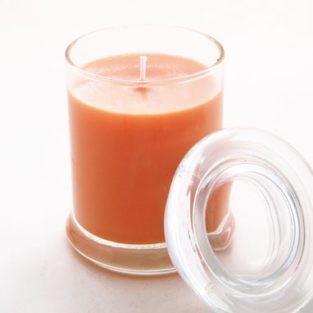 Welcome to Jojo's Candle Company mango papaya 8oz glass jar candle