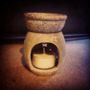 Light Soapstone Tea Light Wax Melt Warmer