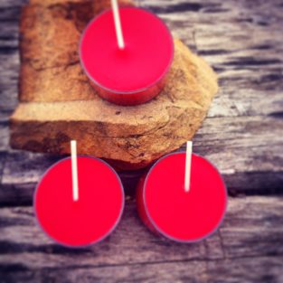 warm apple pie tea light candles